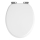 WENKO 22885100-WC URBIO Toilet Seat 36 x 42.5 cm White/Silver