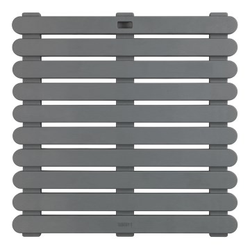 WENKO 22947100 - INDOOR & OUTDOOR Shower Mat, 55 x 55 cm, Grey