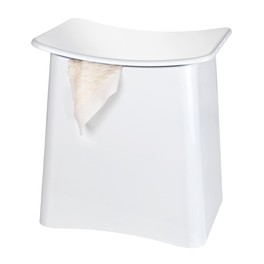 WENKO 22949100 - WING Stool 45 x 48 cm White/Black