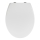 WENKO 22973100-WC DELOS Toilet Seat 44.5 x 37.5 cm White/Silver