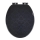 WENKO 22977100-BELLEVUE Toilet Seat 35,5x42,5 cm Anthracite/Silver
