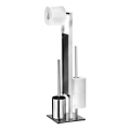 WENKO 22983100 - RIVALTA Toilet Brush 18x70 cm stainless steel/silver/black