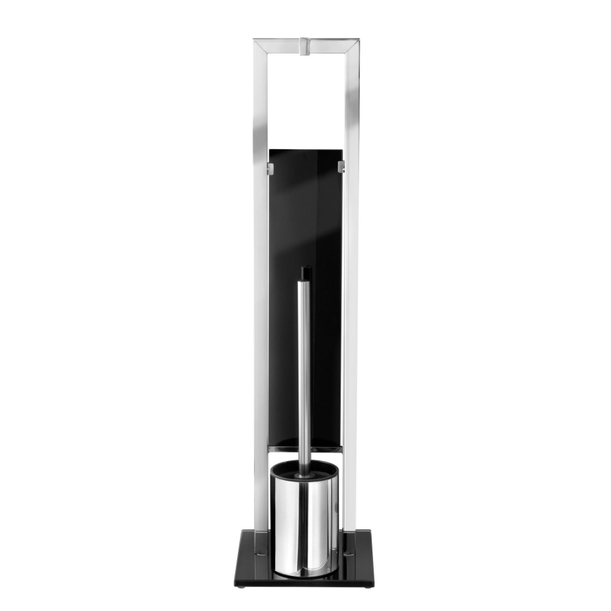 WENKO 22983100 - RIVALTA Toilet Brush 18x70 cm stainless steel/silver/black