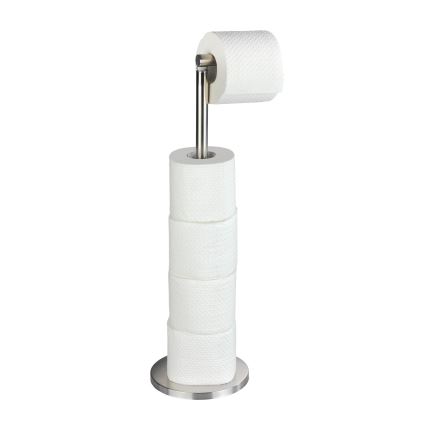 WENKO 22985100 - Toilet paper holder 21 x 55 cm, stainless steel/silver