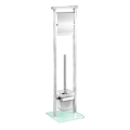 WENKO 22992100 - Toilet brush DEBAR 18x73 cm stainless steel/satin/white