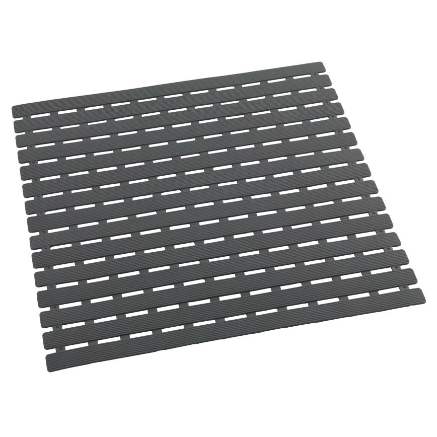 WENKO 23125100-ARINOS shower mat 54x54 cm grey/grey