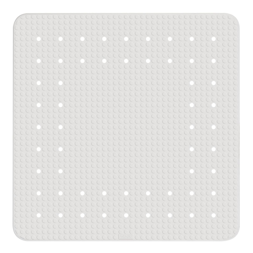 WENKO 23135100-Shower Mat MIRASOL 54x54 cm White