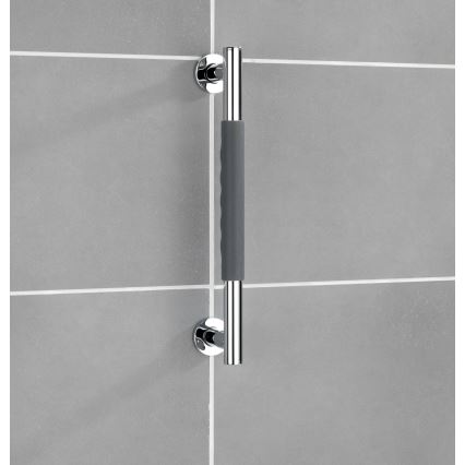 WENKO 23284100-Grab Bar SECURA 40.5 x 9 cm stainless steel/anthracite/polished chrome