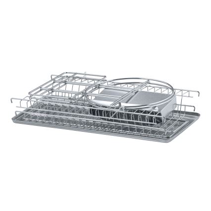 WENKO 2329100 - DUO Dish Drainer 21x33 cm stainless steel/silver