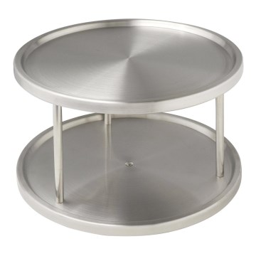 WENKO 2335100 - Cabinet Carousel 26.5 x 15.5 cm, stainless steel/silver