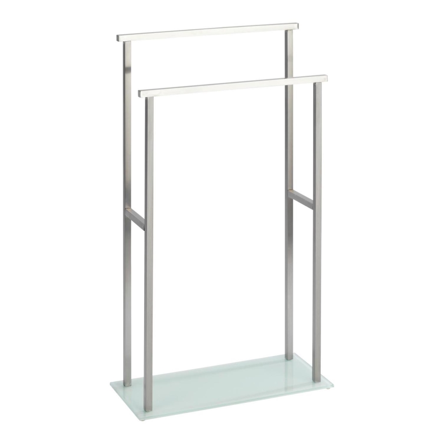 WENKO 23438100 - DEBAR Towel Stand 20x83 cm stainless steel/satin/white
