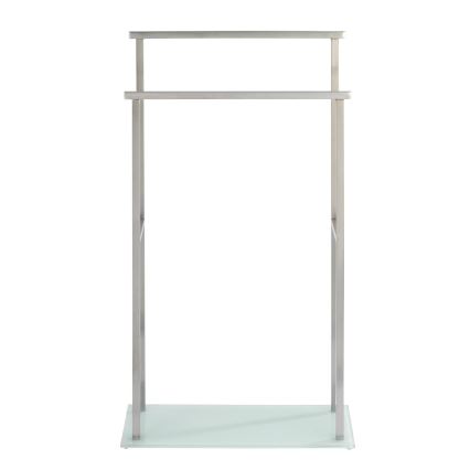 WENKO 23438100 - DEBAR Towel Stand 20x83 cm stainless steel/satin/white