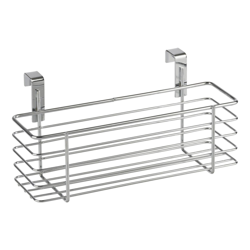 WENKO 2344100 - SLIM Basket 24 x 11.5 cm, glossy chrome/black