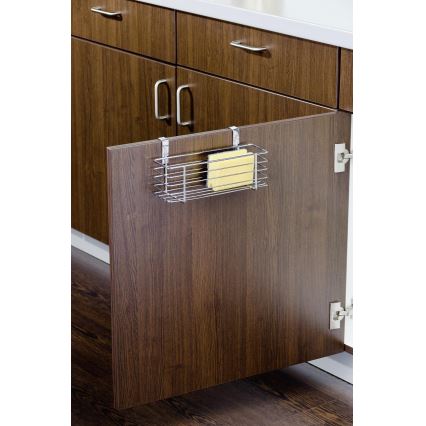 WENKO 2344100 - SLIM Basket 24 x 11.5 cm, glossy chrome/black