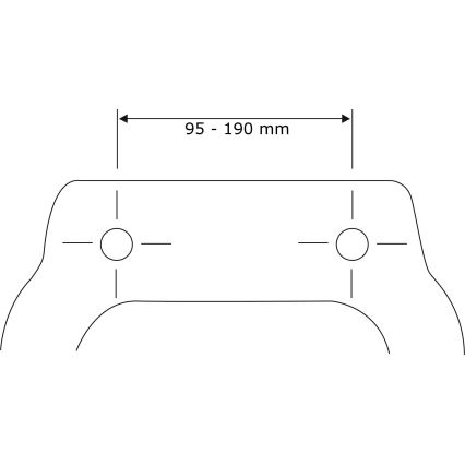 WENKO 23443100-WC KOS Toilet Seat 44 x 37 cm, Black/Silver