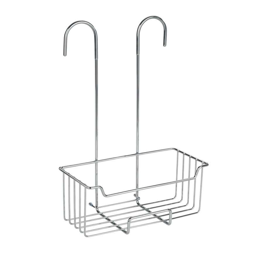 WENKO 23499100 - MILO Shower Shelf 25x36 cm Stainless Steel/Silver/Clear