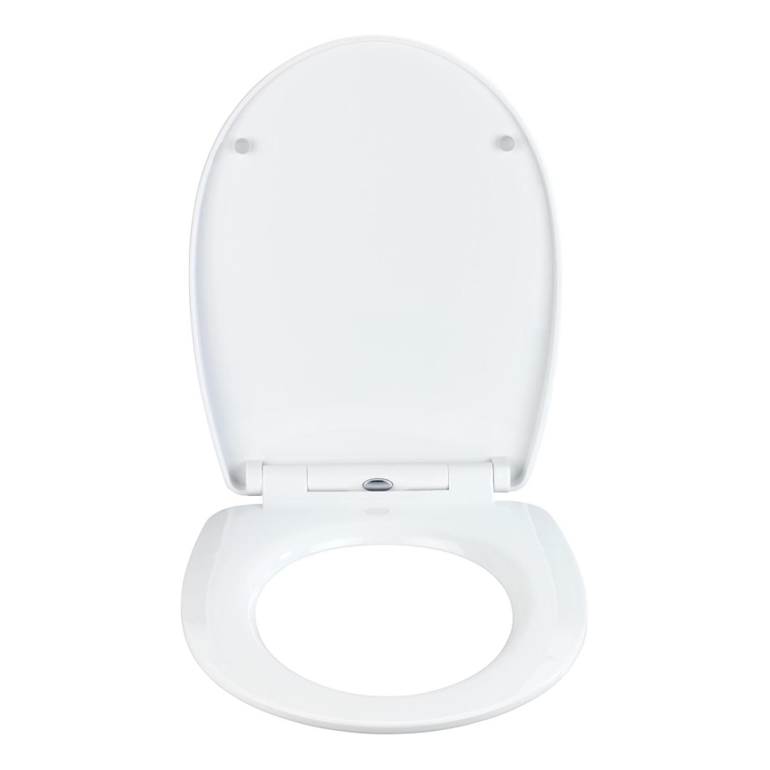 WENKO 23532100-WC Toilet Seat 300/350 KG WC Seat 36,5x45 cm Multicolored/Silver