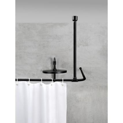 WENKO 23566100 - UNIVERSAL Ceiling Support, 57 cm, Black
