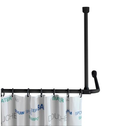 WENKO 23566100 - UNIVERSAL Ceiling Support, 57 cm, Black