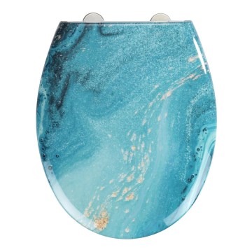 WENKO 23571100-WC toilet seat 300/350 KG 44,5x37 cm multicoloured/silver