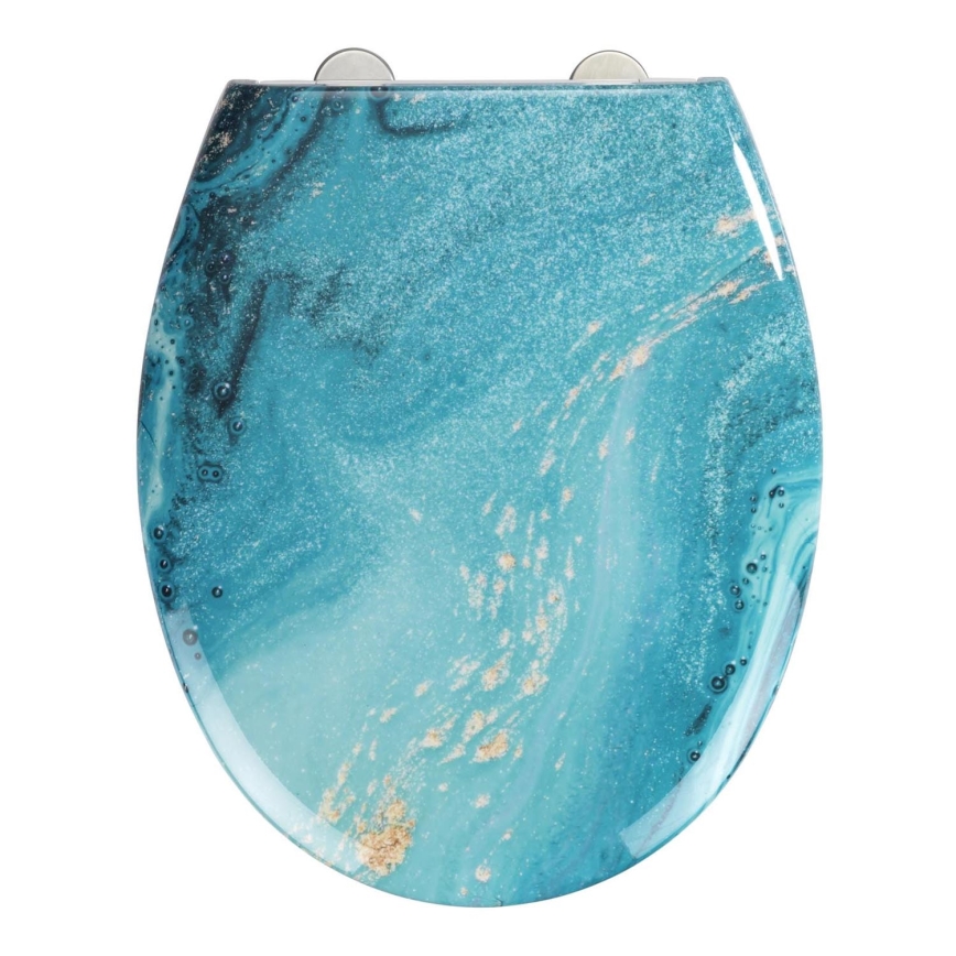 WENKO 23571100-WC toilet seat 300/350 KG 44,5x37 cm multicoloured/silver