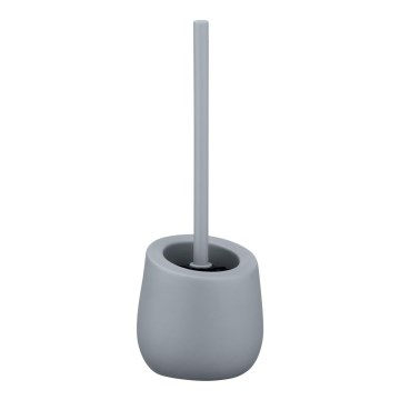 WENKO 23650100 - BADI Toilet Brush 13.5 x 38 cm, Grey