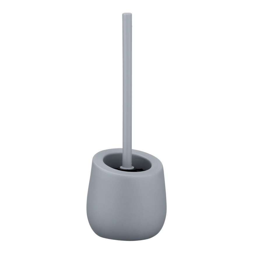 WENKO 23650100 - BADI Toilet Brush 13.5 x 38 cm, Grey