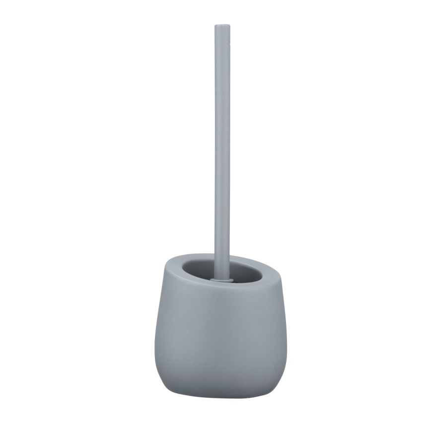 WENKO 23650100 - BADI Toilet Brush 13.5 x 38 cm, Grey