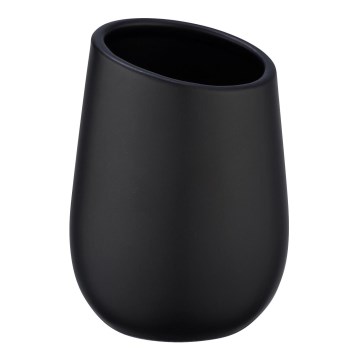 WENKO 23651800 - BADI Toothbrush Cup 8x11 cm Black