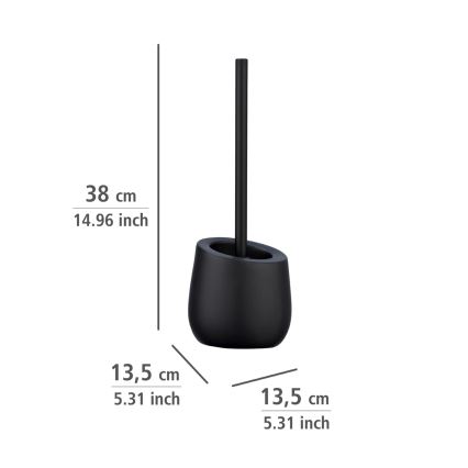 WENKO 23654800 - BADI Toilet Brush 13,5x38 cm Black