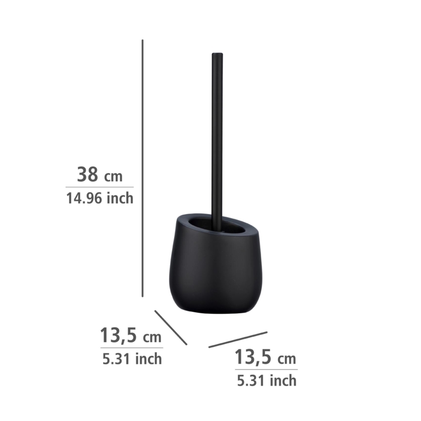 WENKO 23654800 - BADI Toilet Brush 13,5x38 cm Black