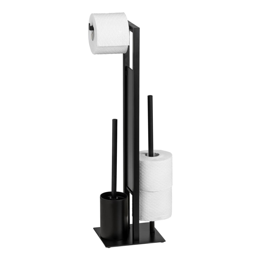 WENKO 23708100 - RIVALTA Toilet Brush 18x70 cm Black