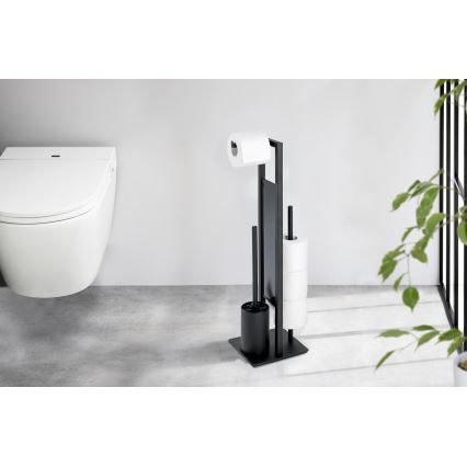 WENKO 23708100 - RIVALTA Toilet Brush 18x70 cm Black