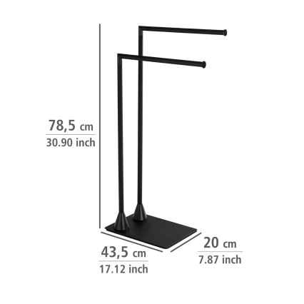 WENKO 23711100 - HELLA Towel Stand 41x79 cm, Black