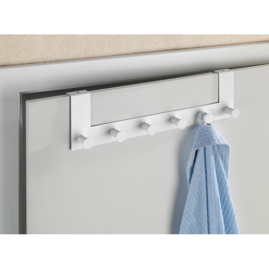 WENKO 23724100 - CELANO Wall-Mounted Coat Rack 39 x 11 cm White