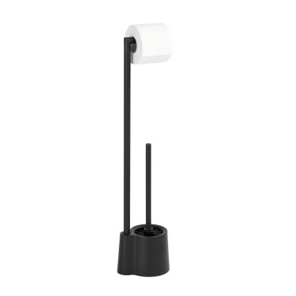 WENKO 23804100 - AVOLA Toilet Brush 13x70 cm Stainless Steel/Black