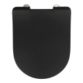WENKO 23827100-WC toilet seat SEDILO 45,2x36,2 cm black/silver