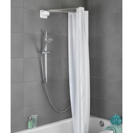 WENKO 23863100 - Shower holder 96x72 cm stainless steel/white
