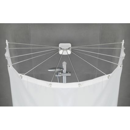 WENKO 23863100 - Shower holder 96x72 cm stainless steel/white