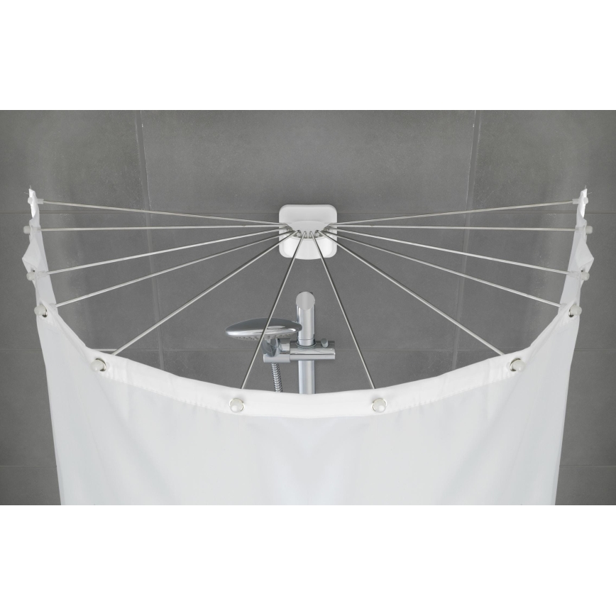 WENKO 23863100 - Shower holder 96x72 cm stainless steel/white