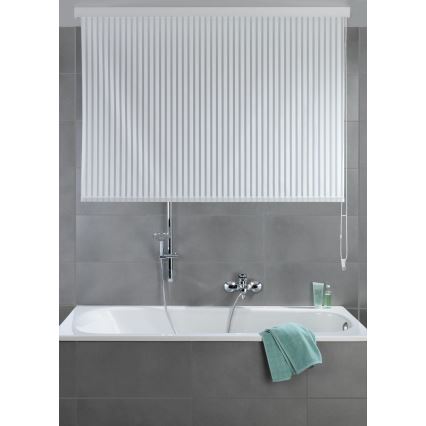 WENKO 23864100 - Shower Roller Blind 132 x 240 cm, White