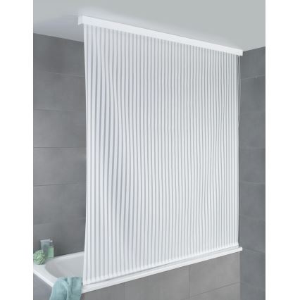 WENKO 23864100 - Shower Roller Blind 132 x 240 cm, White