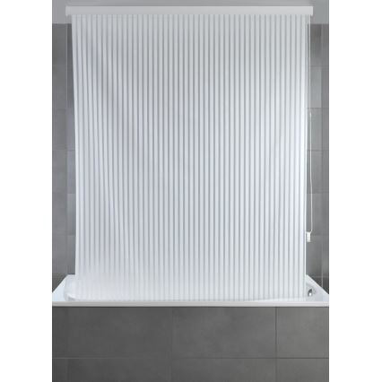 WENKO 23864100 - Shower Roller Blind 132 x 240 cm, White