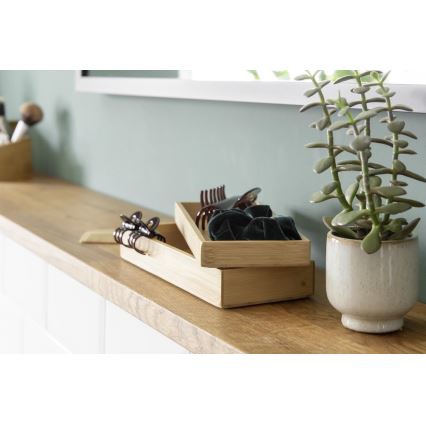 WENKO 23917100 - TERRA Storage Box 24x10 cm, Brown