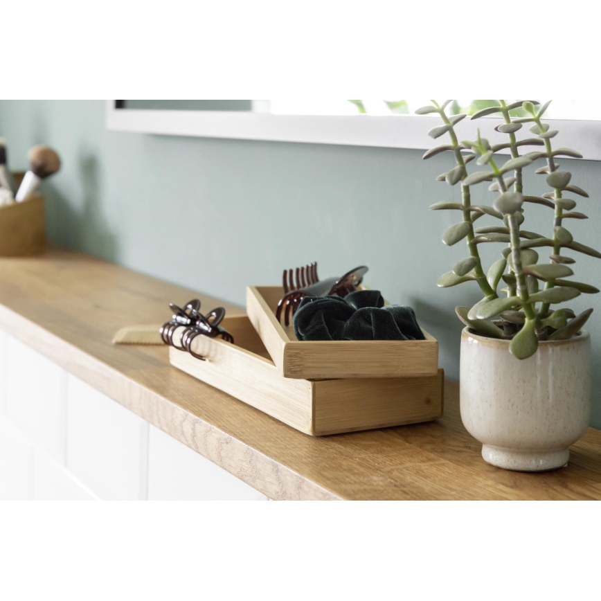 WENKO 23917100 - TERRA Storage Box 24x10 cm, Brown