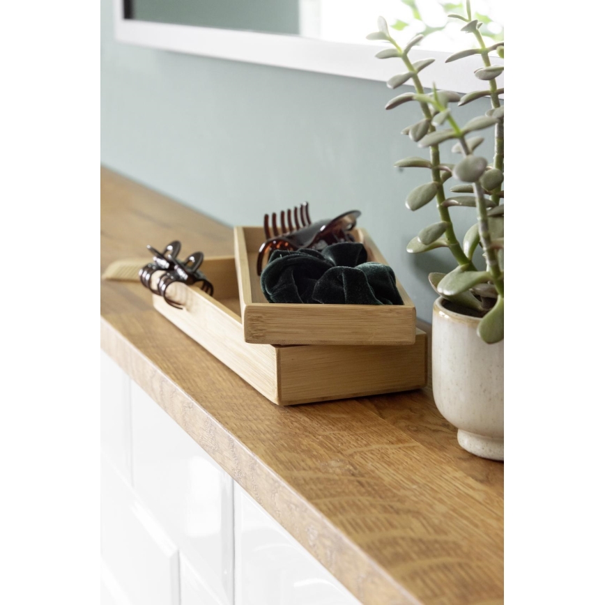 WENKO 23917100 - TERRA Storage Box 24x10 cm, Brown