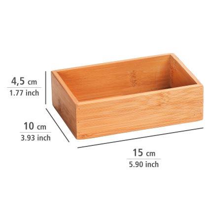 WENKO 23918100 - TERRA Tray 15x10 cm Brown