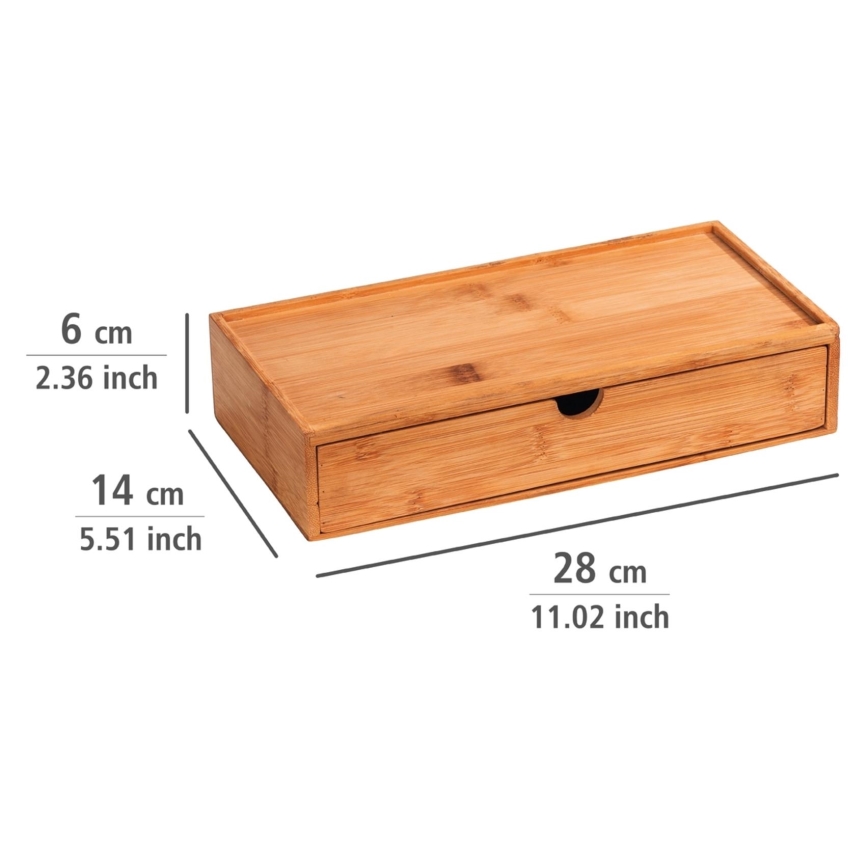 WENKO 23921100 - TERRA Box 28x14 cm brown
