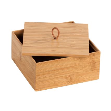 WENKO 23923100 - TERRA Storage Box 15 x 7 cm, Brown