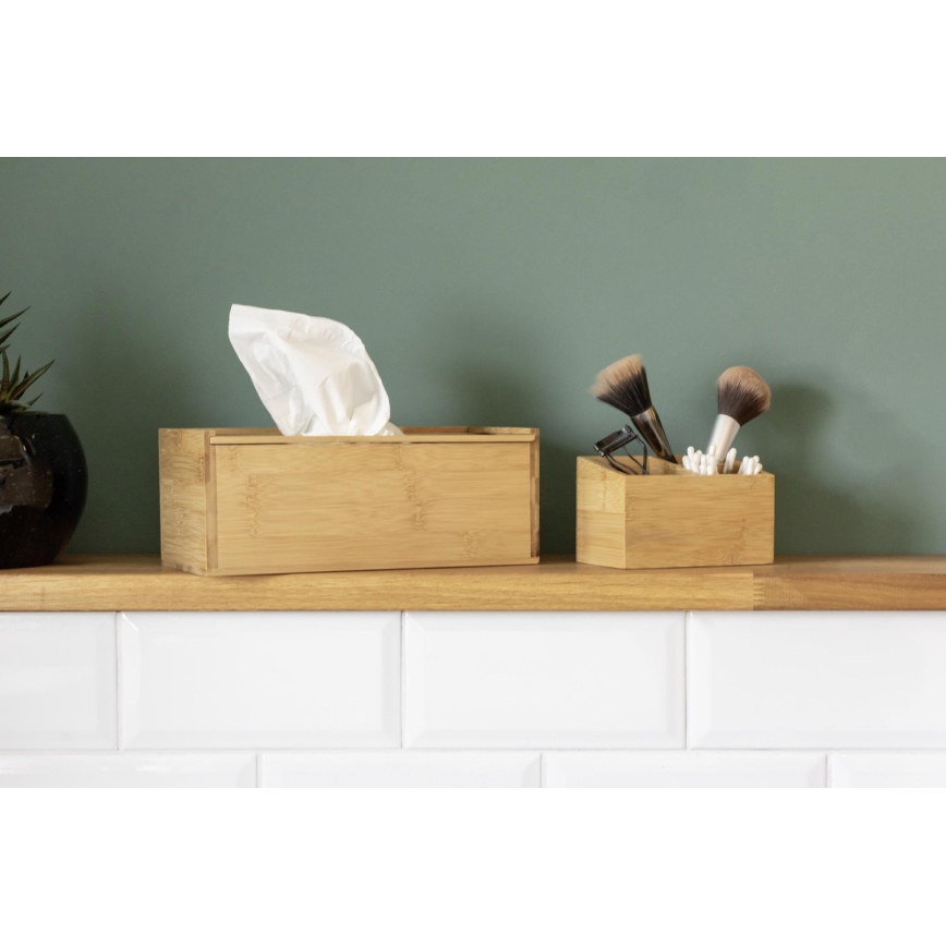 WENKO 23925100 - TERRA Tissue Box 25 x 13 cm, Brown